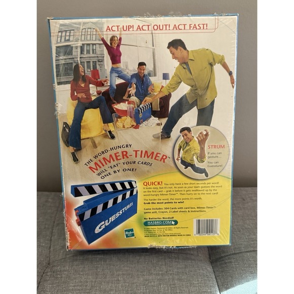 Guesstures Board Game 2nd Edition Parker Brothers Charades 2003 Sealed READ - Picture 5 of 9